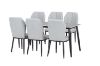 Picture of MIKASA 140 Sintered Stone Top 7PC Dining Set (Grey Table)
