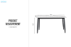 Picture of MIKASA 140 Sintered Stone Top 7PC Dining Set (Crisp-White Table)