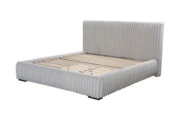 Picture of HILLSDALE Fabric Bed Frame in Queen/Super King Size(Grey)