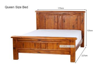 Picture of  [FLOOR MODEL CLEARANCE] FOUNDATION Bed Frame (Rustic Pine) - Queen