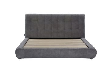 Picture of AMORA Fabric Queen/Super King Size Bed Frame (Grey)