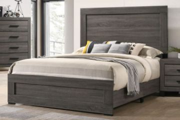 Picture of (FLOOR MODEL CLEARANCE) ROMNEY Queen Size Bed Frame (Grey) 