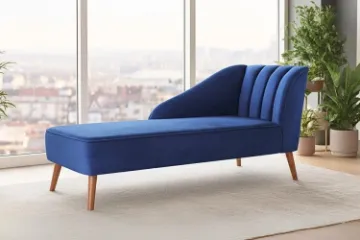Picture of MONTANA Velvet Chaise/Daybed (Blue)
