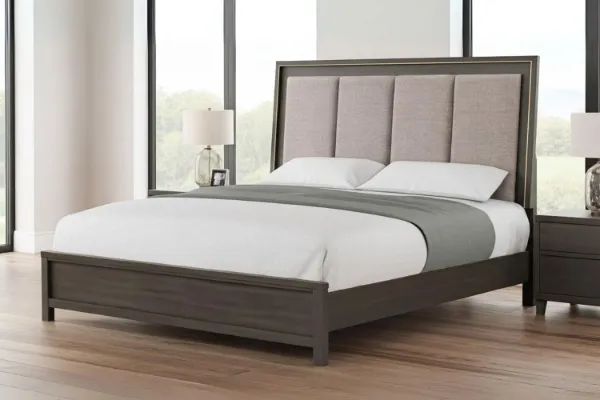 Picture of GLINDA  Bed Frame (Grey) - Queen Size