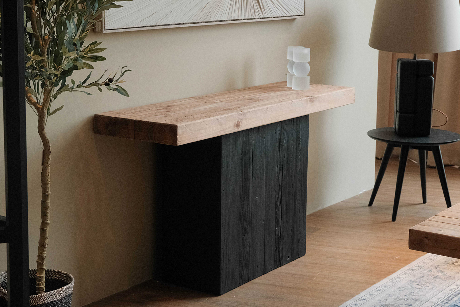 ALMOND 1.4M Reclaimed Pine Wood Console Table