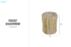 Picture of WILDBRANCH D35 Teak Wood Stool