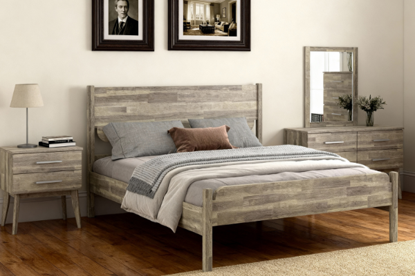 Picture of BALLINA Solid Acacia Wood Bed Frame - Super King