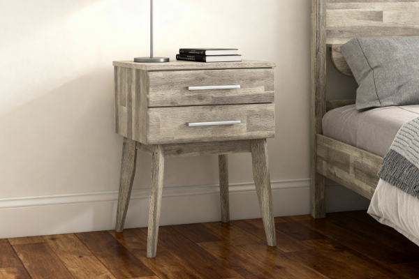 Picture of BALLINA 2-Drawer Solid Acacia Wood Bedside Table