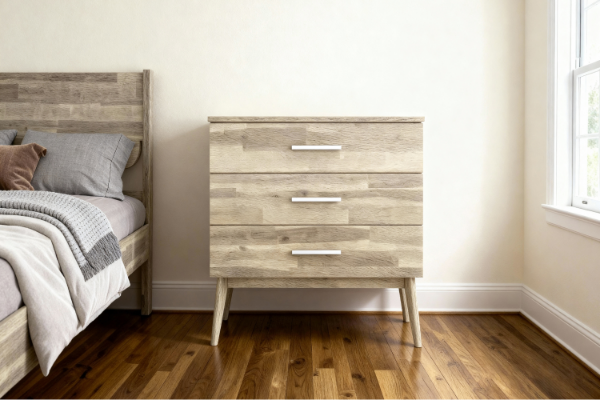 Picture of BALLINA 3-Drawer Solid Acacia Wood Tallboy