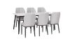 Picture of MIKASA 140 Sintered Stone Top 7PC Dining Set (Crisp-White Table)