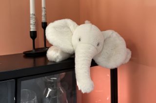 Picture of ELEPHANT Plush Cushion (Off-white) - H70