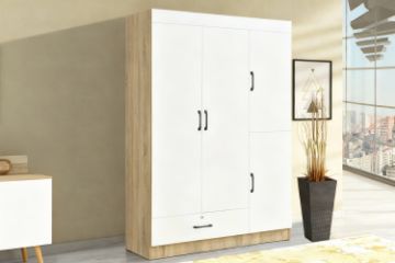 Picture of Vida  4-Door 1-Drawer Wardrobe