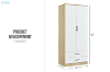 Picture of Vida 2-Door 2-Drawer Wardrobe