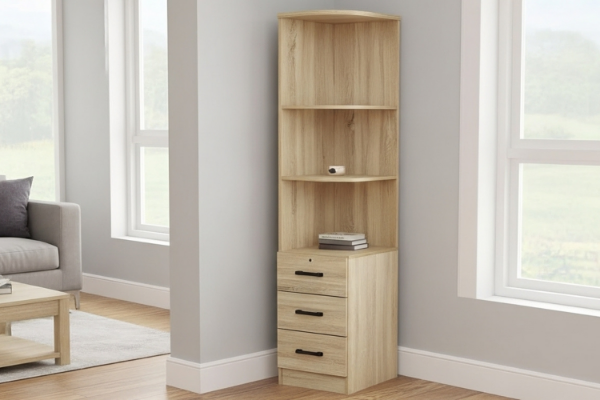 Picture of BESTA Wall Solution Modular Wardrobe - 3-tier Display Shelf with 3 Drawers