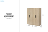 Picture of BESTA Wall Solution Modular Wardrobe System - 4-Door Wardrobe