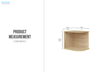 Picture of BESTA Wall Solution Modular Wardrobe - Corner Storage Shelf
