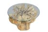 Picture of TAKARA D70 Tempered Glass Top Handcrafted Teak Root Coffee Table