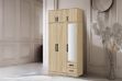 Picture of BESTA Wall Solution Modular Wardrobe System - 3-Door Wardrobe with Top Unit