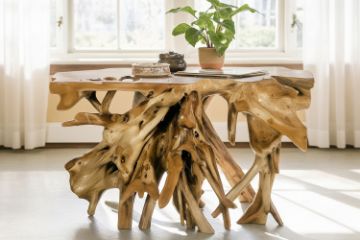 Picture of Takara 120 Handcrafted Teak Root Console Table