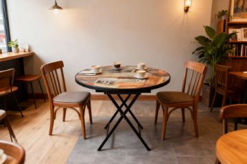 Picture of Rune D90 Round Folding Table