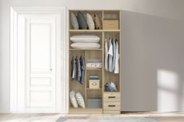 Picture of BESTA Wall Solution Modular Wardrobe - 7-Door Wardrobe with Top Unit