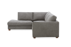 Picture of HEARTLAND Feather Filled Fabric Sectional Sofa (Grey) - Chaise Facing Left