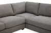 Picture of HEARTLAND Feather Filled Fabric Sectional Sofa (Grey) - Chaise Facing Left