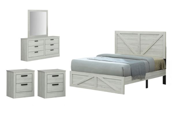 Picture of ASHLEY Bedroom Combo Set in Queen Size - 5PC Combo