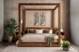 Picture of LIORA Reclaimed Pine Wood 4 Poster Bed Frame in Queen/Super King Size