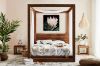 Picture of LIORA Reclaimed Pine Wood 4 Poster Bed Frame in Queen/Super King Size