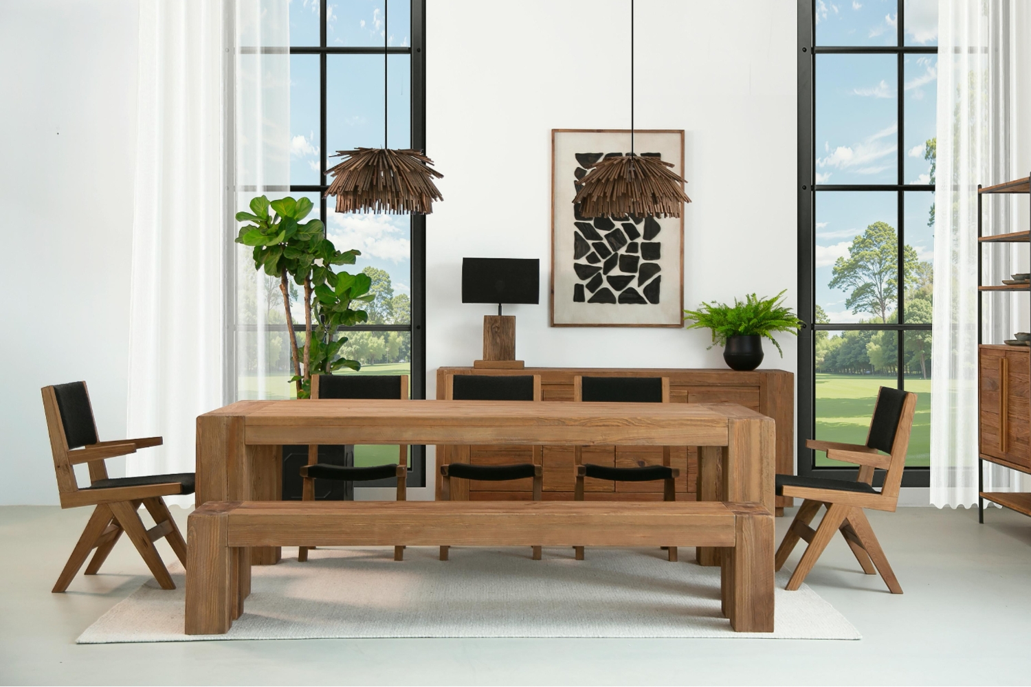 NORDWOOD 220 Reclaimed Pine Wood Bench