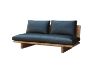Picture of TIMBERA 100% Genuine Leather Reclaimed Pine Wood 3 Seater Sofa