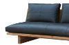 Picture of TIMBERA 100% Genuine Leather Reclaimed Pine Wood 3 Seater Sofa