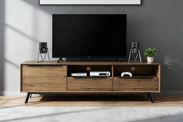 Picture of CLEVEDON 1.6M Solid Oak TV Unit