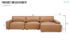 Picture of HAMMOND 100% Oil-Waxed Leather Sectional Modular Sofa - Chaise Facing Right