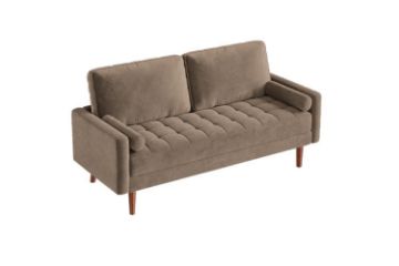 Picture of [FLOOR MODEL CLEARANCE] HAROLD 3 Seater Fabric Sofa Range (Brown)