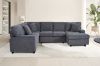 Picture of [FLOOR MODEL CLEARANCE] LORINA Chaise Facing Left Fabric U-shape Sectional Sofa
