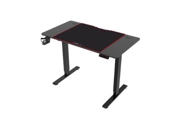Picture of [FLOOR MODEL CLEARANCE]  MATRIX 120 Electric Height Adjustable Standing Desk with Jumbo Mouse Pad (Black)