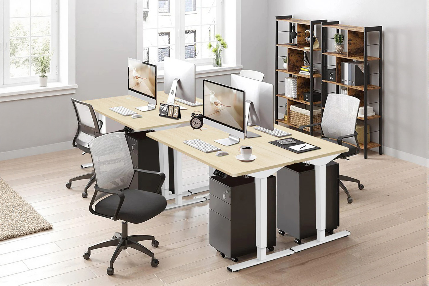 NEXUS 140 Electric Height Adjustable Standing Desk with LED Display ...