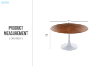 Picture of JACOB D120 Round Dining Table (Walnut Colour)