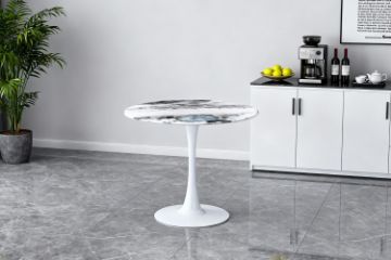 Picture of JACOB D80 Round Dining Table (White)