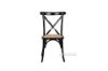 Picture of  [FLOOR MODEL CLEARANCE] ALBION Solid Beech Cross Back Dining Chair with Rattan Seat (Black)