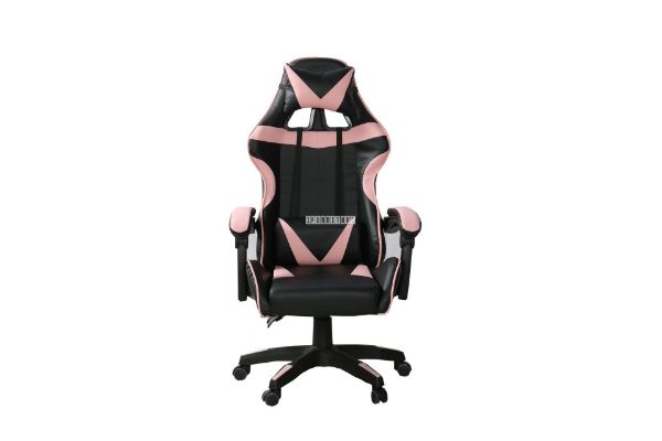 Picture of  [FLOOR MODEL CLEARANCE] IRONMAN 0302 RECLINING GAMING OFFICE CHAIR *Pink
