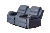 Picture of  [FLOOR MODEL CLEARANCE] ALESSANDRO 2 Seat with Console (2RRC) Air Leather Reclining Sofa Range (Grey)