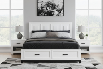Picture of  [FLOOR MODEL CLEARANCE] CLOUDLAND Bed Frame with Storage in Queen Size