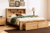 Picture of HEYFIELD Solid Oak Bedframe with Storage in Queen/Super King Size