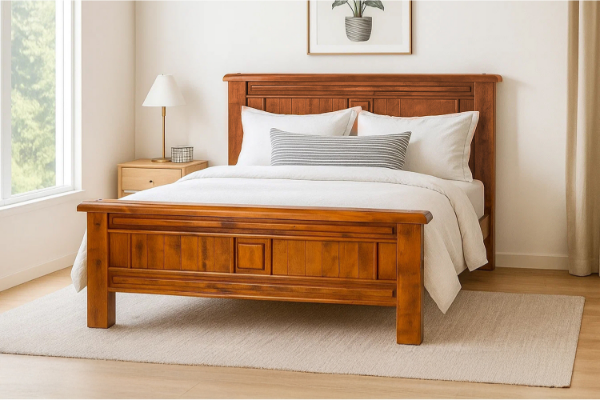 Picture of  [FLOOR MODEL CLEARANCE] FOUNDATION Bed Frame (Rustic Pine) - Queen