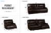Picture of DAWSON Power Reclining Foil-Printed Fabric Sofa Range - 3RR+2RRC+1R Sofa Set