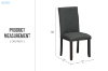 Picture of SERENO High Back Fabric Dining Chair (Charcoal Grey)