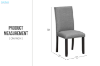 Picture of SERENO High Back Fabric Dining Chair (Grey) - Each